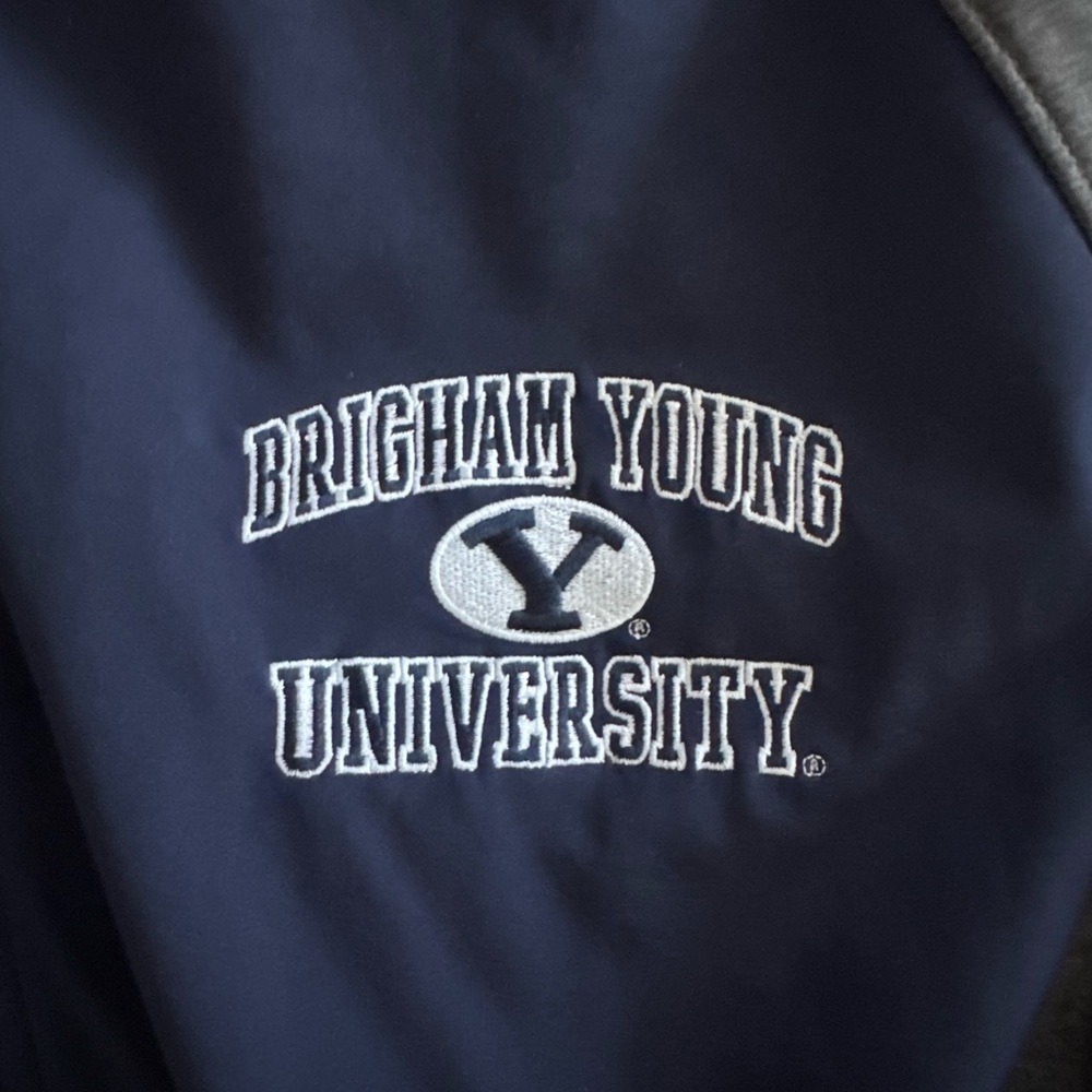 BYU Navy and Gray Performance Jacket - image 3